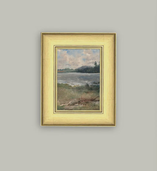 Lakeside Landscape Framed Art