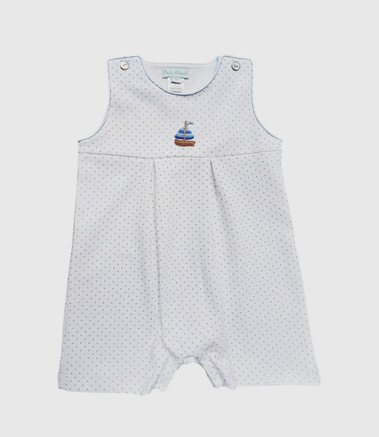 Smocked Pima Cotton Romper