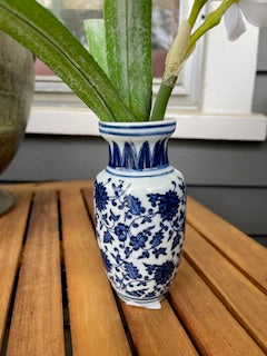 Floral Small Chinoiserie Vases