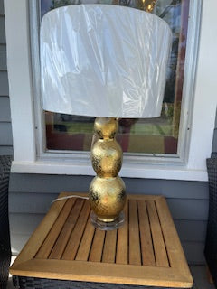 Gold Triple Lamp