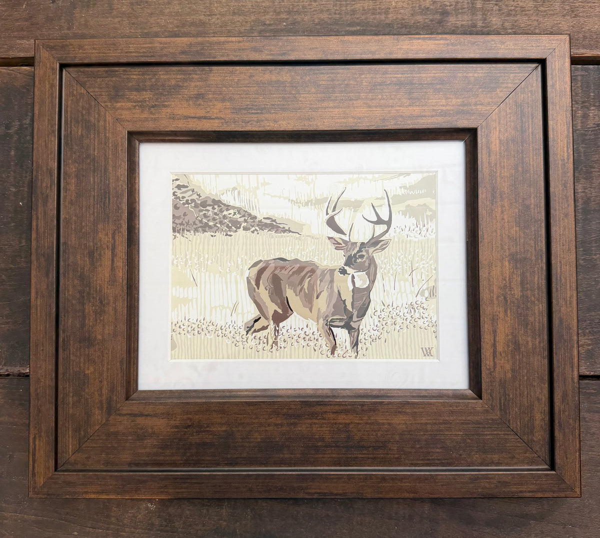 AW 5x7 Print Espresso  2.56" with Mat