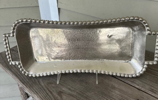 Beaded Rec Tray Textured
