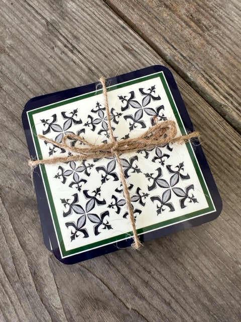 Fleur De Lis Coaster Set of 4