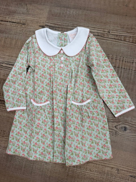 Vintage Floral Lillian Pleat Dress