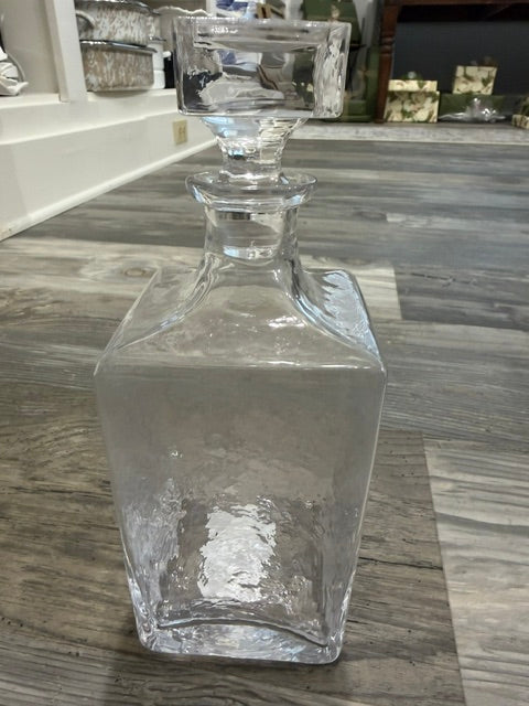 Punta Mia Hammered Glass Decanter