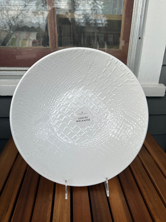 Vida Croc Large Bowl White 2818