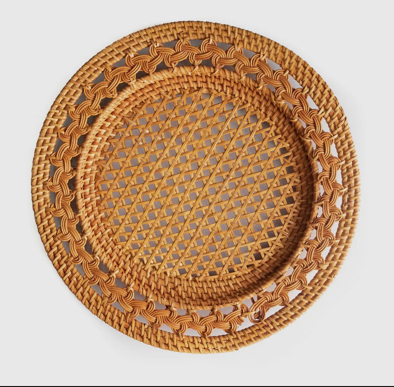 Rattan Charger Plate