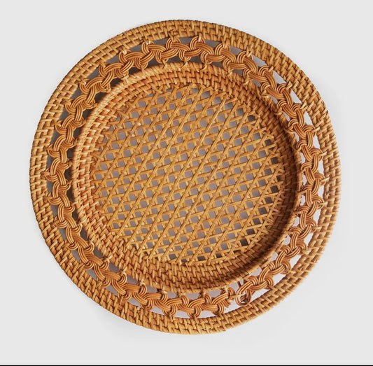 Rattan Charger Plate
