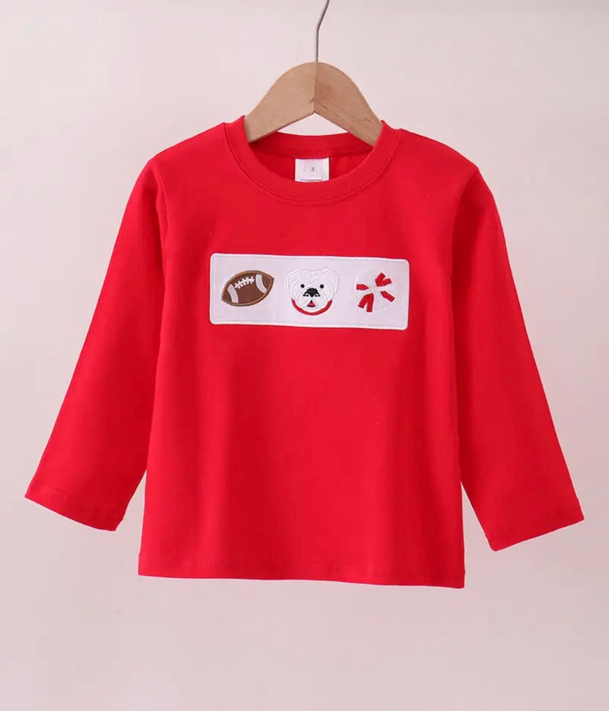 GA Bulldog Emb  Top