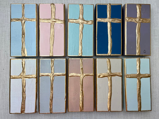 Gold Cross Art 4x7