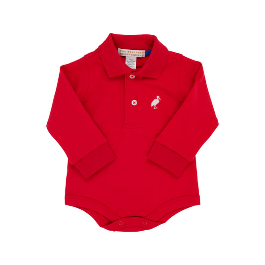 Prim and Proper Polo Long Sleeve Onesie