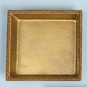 Gold Beaded Napkin Holder