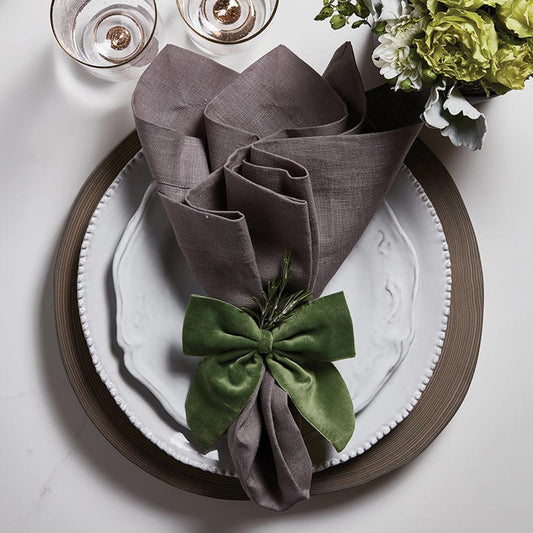 Velvet Napkin Ties Set of 4