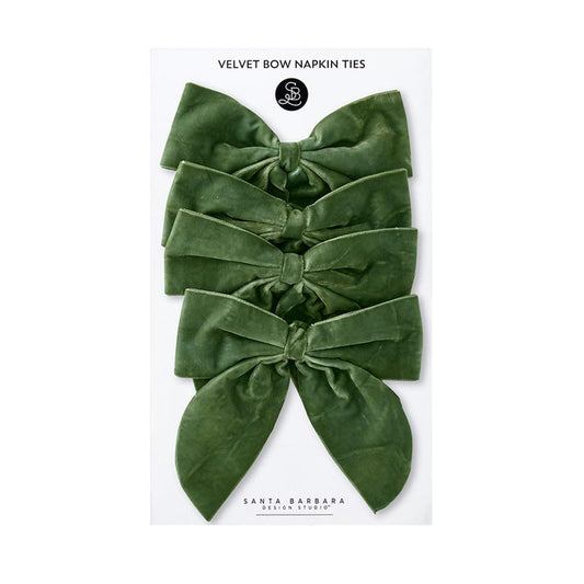 Velvet Napkin Ties Set of 4