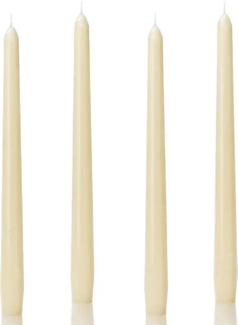 Unscented Taper Candles 10inch Set of 4