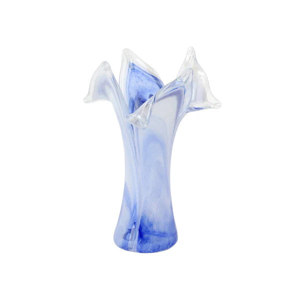 Onda Glass Twisted Flower Vase