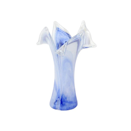 Onda Glass Twisted Flower Vase
