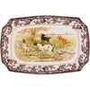 Open image in slideshow, Woodland Rect. Platter 17.5" Dogs
