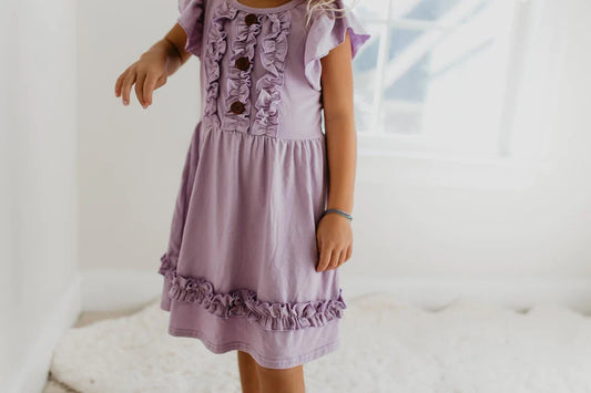 Ruffle Button Spring Dress