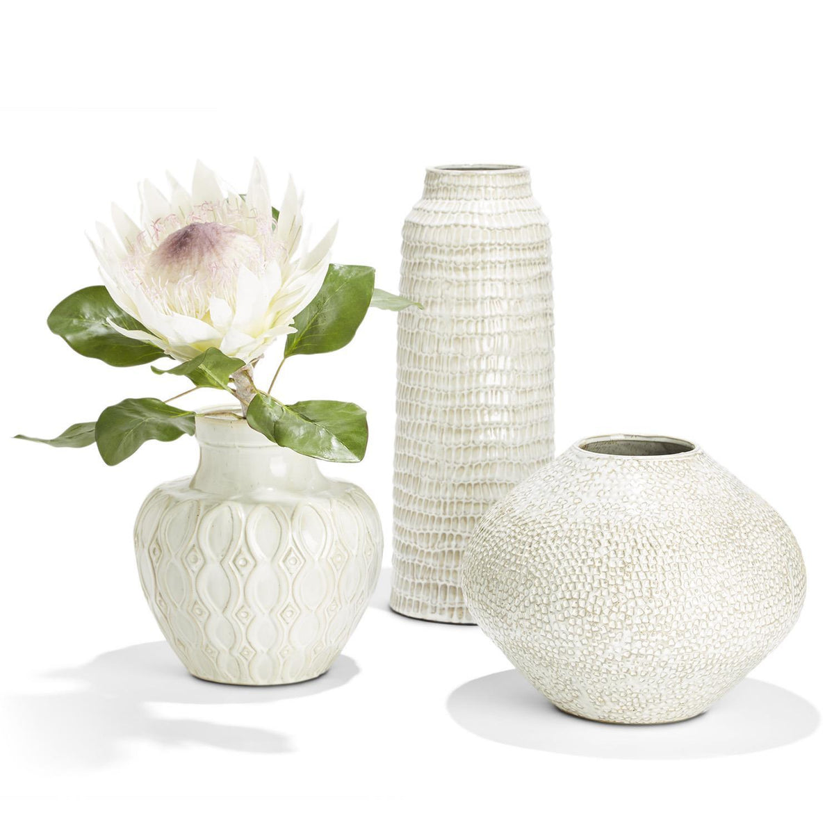Beige Artisan Vase