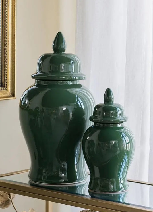 Emerald Ginger Jar