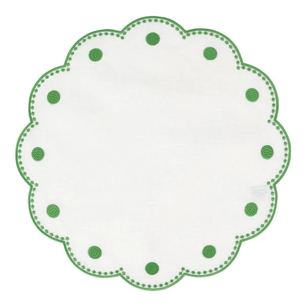 Tessuti White Round Placemats