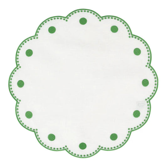 Tessuti White Round Placemats