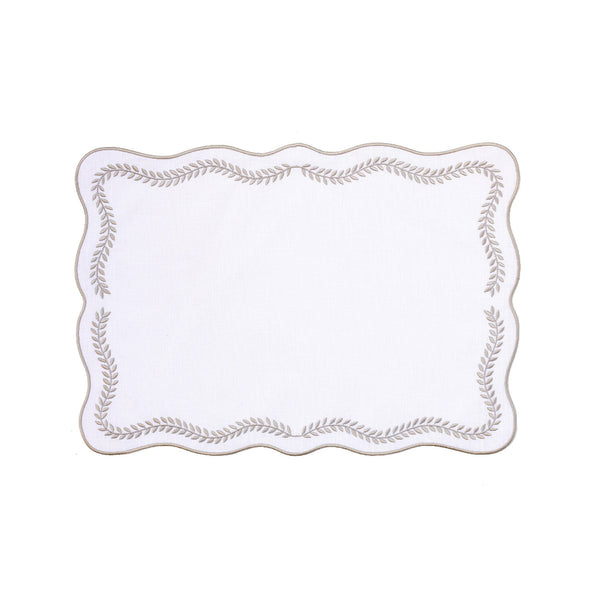 Tessuti White Rectangular Placemat