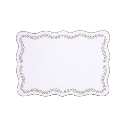 Tessuti White Rectangular Placemat