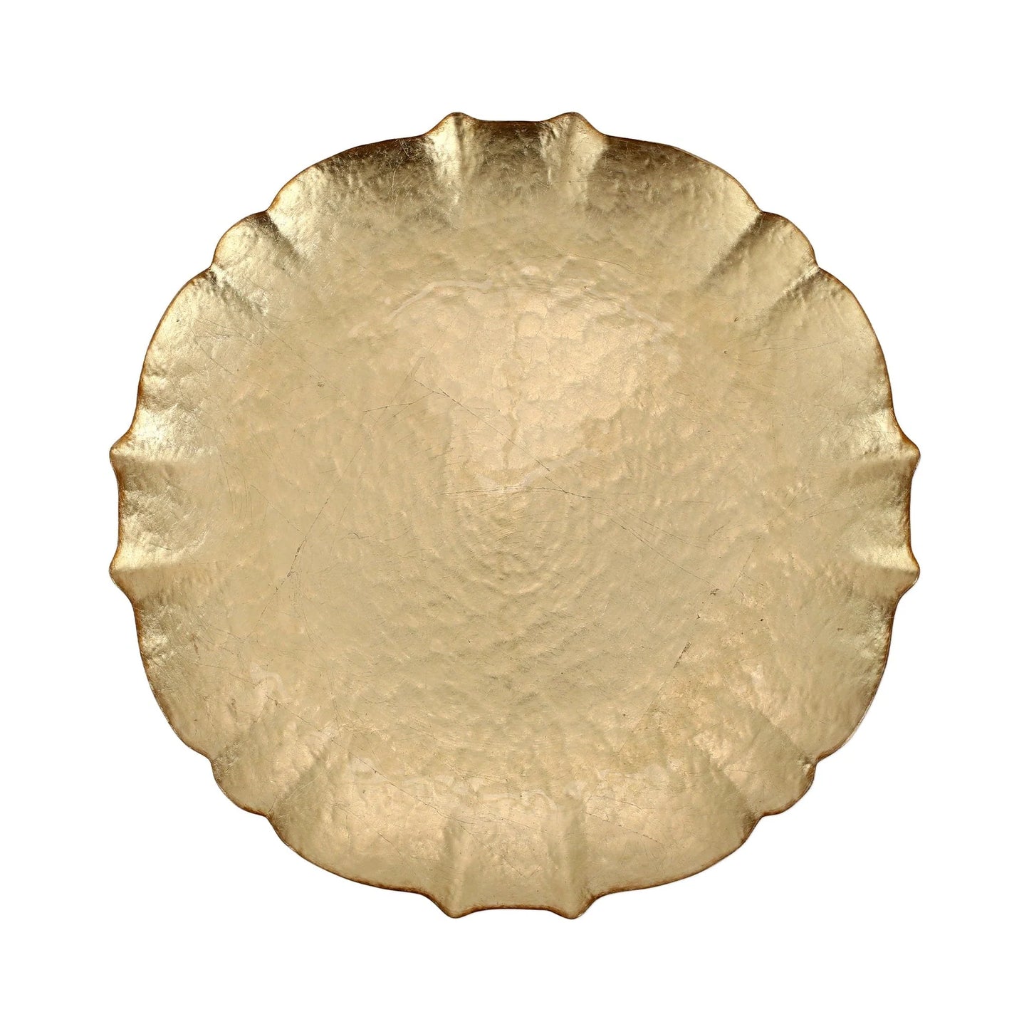 Baroque Glass Gold Charger