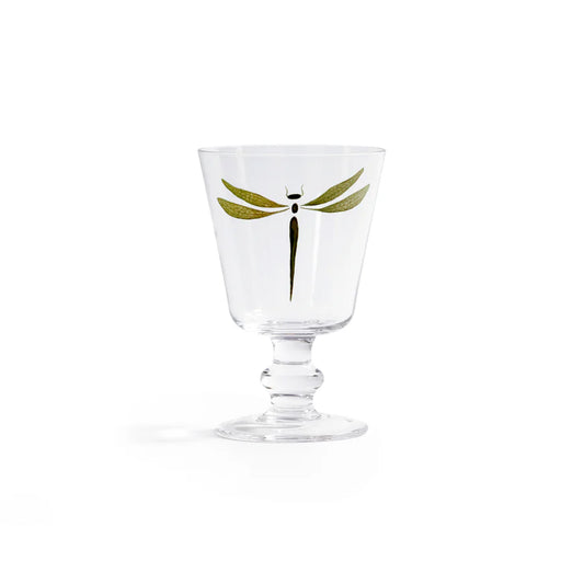 Whispering Dragonfly Water/Wine Stemware