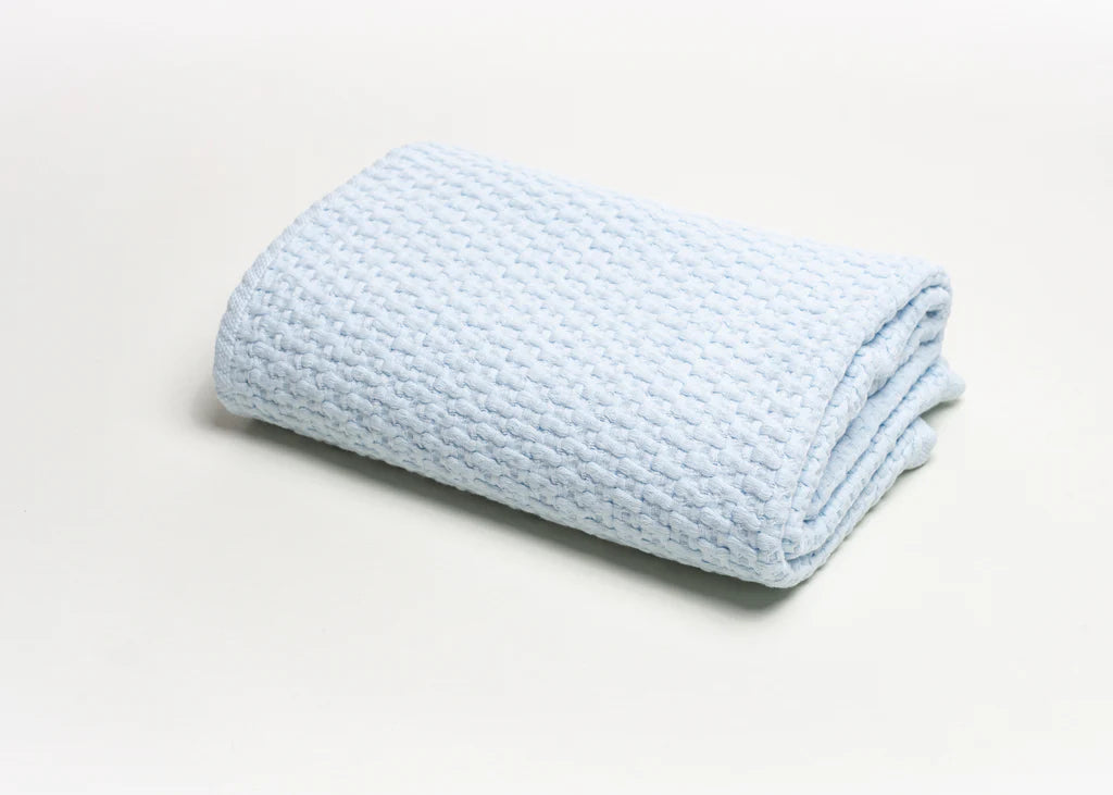 Stonewashed Basket Weave with Binding Blanket 45