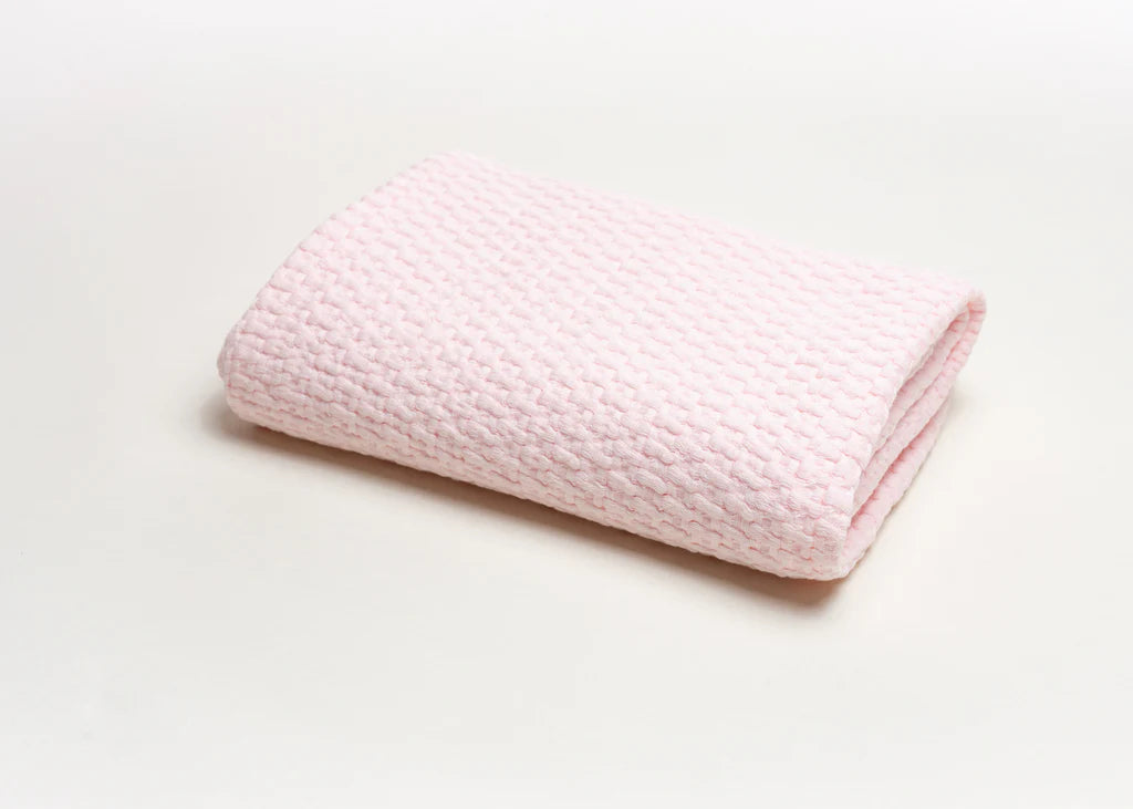 Stonewashed Basket Weave with Binding Blanket 45