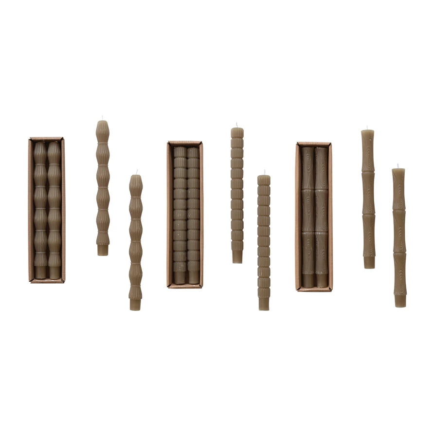 Unscented Taper Candles 10inch Set of 2