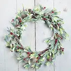 Merry  Mistle Toe Wreath 20in