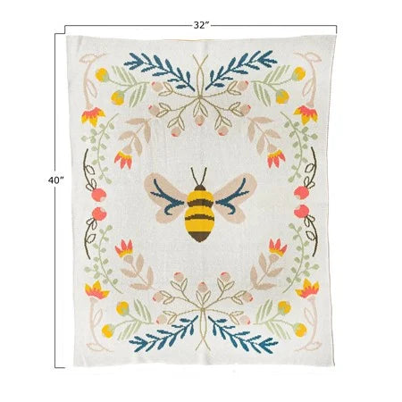 Cotton Knit Baby Blanket