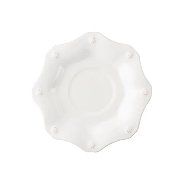 Berry&Thread Scalloped Saucer-whitewash JSS/W