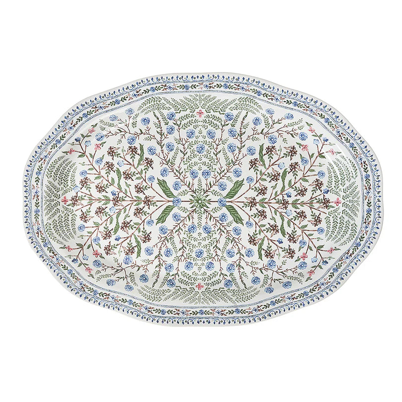 Villa Seville 17" Platter Chambray