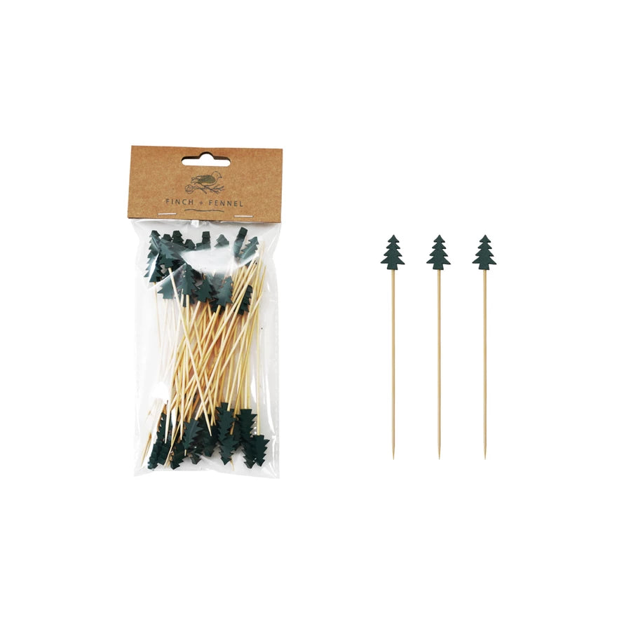 Bamboo Single Use Skewers Set of 50