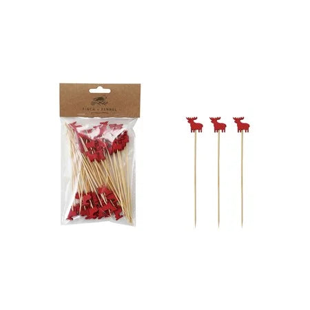 Bamboo Single Use Skewers Set of 50