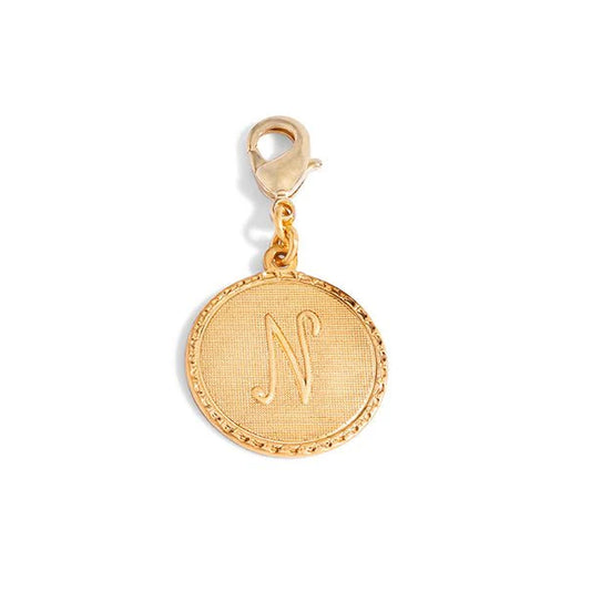Mini Coin Initial Charm