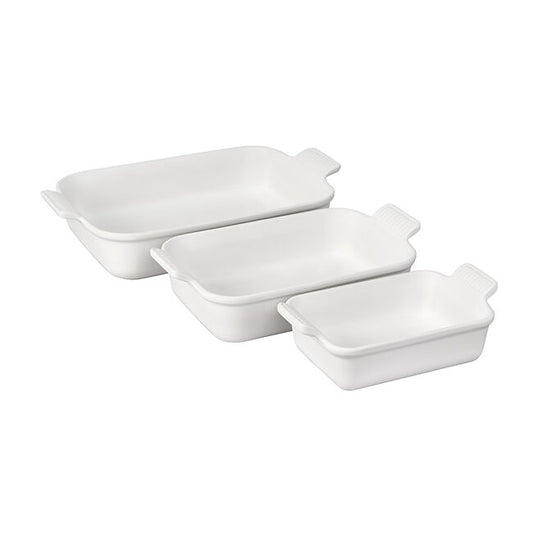 Heritage Rectangular Dishes Set of 3