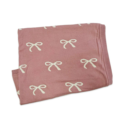 Organic Cotton Reversible Knit Baby Blanket