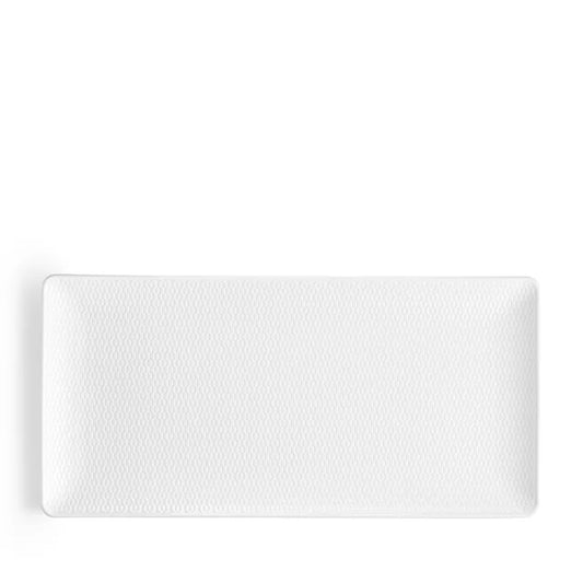 Gio White Rectangular Tray