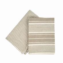 French Linen Taupe Tea Towel Set