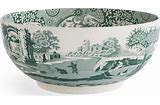 Green Italian Round Bowl
