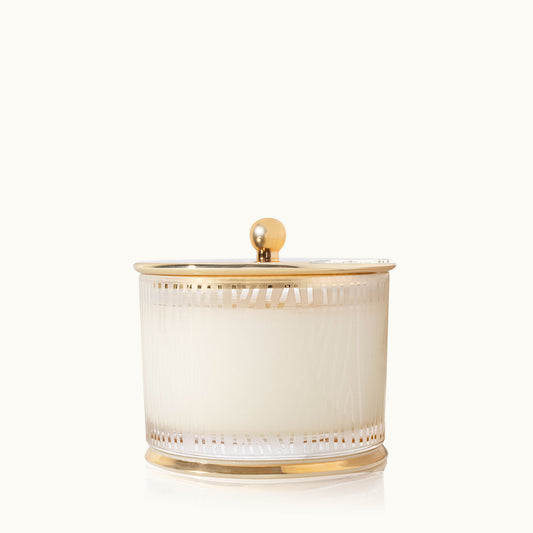 Frasier Fir Frosted Wood Grain Candle Medium