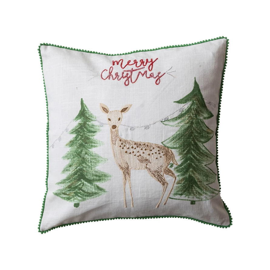 Square Cotton Printed Pillow