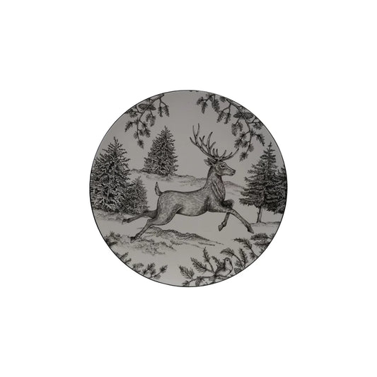 Ceramic Plate Running Deer