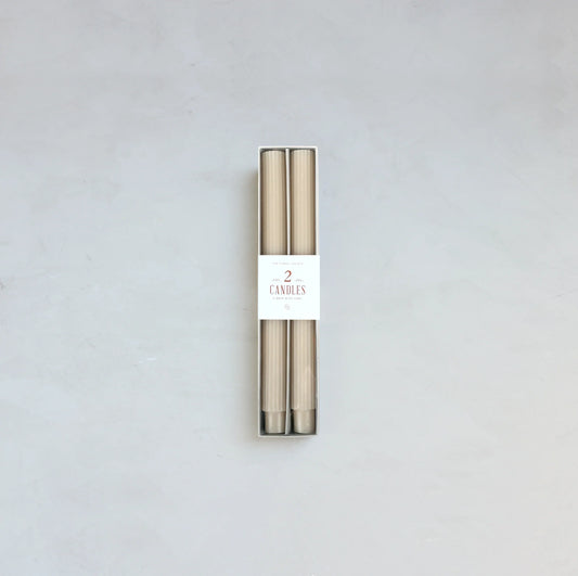 Fancy Taper Candles Pair 10 inch
